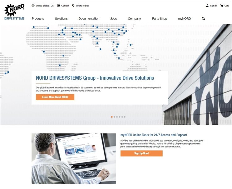 NORD DRIVESYSTEMS Launches New Website to Better Serve Customers